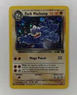 Dark Machamp Holo Rare – Team Rocket 10/82 Pokemon TCG – LP+ Condition - Image 1