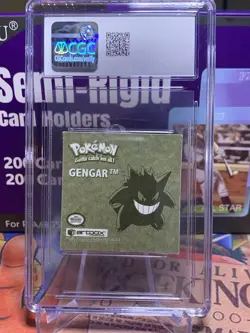 1999 Pokemon Artbox Stickers Series 1 - Gengar #R02 Gold Foil Embossed Cgc 8 - Image 2