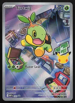 Turtwig Black Star Promo Illustration 040 MEP Mega Evolution Pokemon - NM - Image 1