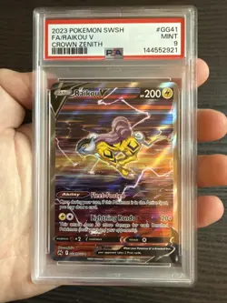 Raikou V GG41/GG70 Full Art 2023 Pokemon SWSH Crown Zenith PSA 9 Mint - Image 3
