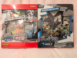 Pokemon TCG Black Bolt Binder + Black Bolt & White Flare Unova Poster Collection - Image 1