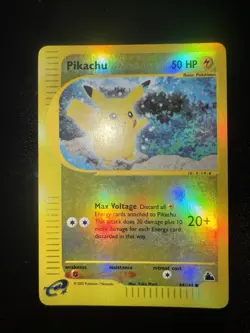 Pokemon Pikachu 84/144 Skyridge Reverse Holo ENG - No Charizard Crystal - Image 1