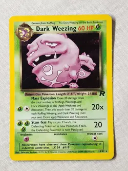 Played (MP) Dark Weezing - Holo #14 Team Rocket Pokemon TCG - Image 1