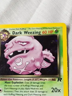 Played (MP) Dark Weezing - Holo #14 Team Rocket Pokemon TCG - Image 3
