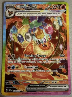 Flareon ex 146/131 Sv: Prismatic Evolutions Special Illustration Rare Pokemon - Image 1