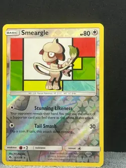 Smeargle 157/214 Rare Lost Thunder Pokemon Reverse Holo Lightly Played - Image 1