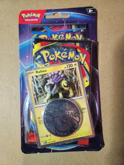 Pokemon TCG: Raikou Checklane Blister 2 Pack Combo - Image 1