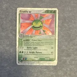 Cradily ex 95/92 Foil Pokemon TCG EX Legend Maker dmged - Image 2