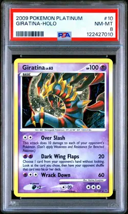 Pokemon Platinum Giratina Holo 10/127 PSA 8 W/Swirl 🌀 - Image 1