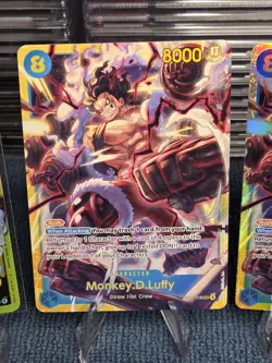 Monkey.D.Luffy One Piece Lot SEC Secret Rare x2, ST20 Leader & SR Character NM - Image 3