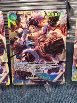 Monkey.D.Luffy One Piece Lot SEC Secret Rare x2, ST20 Leader & SR Character NM - Image 4