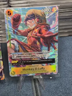Monkey.D.Luffy One Piece Lot SEC Secret Rare x2, ST20 Leader & SR Character NM - Image 5
