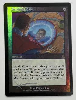 MTG SCRYING GLASS (Foil) Urza's Destiny (OldManMTG 002-831) - Image 1