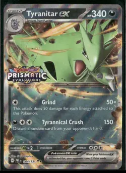 Tyranitar ex (Prismatic Evolutions Stamp) Double Rare Miscellaneous Cards & Prod - Image 1