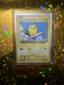 💰FLAWLESS!! Pokemon TCG Surfing Pikachu Black Star Promo Card 28 - Image 1