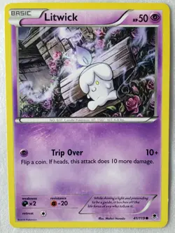 Litwick 41/119 LP - XY Phantom Forces Pokemon Card - Midori Harada Art - Image 1