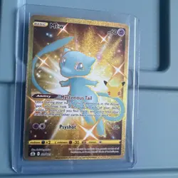 Pokemon TCG Mew Holo Secret Rare Card Celebrations 025/025 sleeved when pulled!! - Image 1
