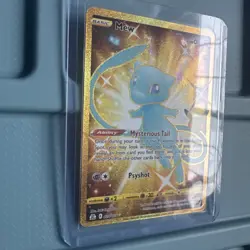 Pokemon TCG Mew Holo Secret Rare Card Celebrations 025/025 sleeved when pulled!! - Image 2