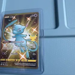 Pokemon TCG Mew Holo Secret Rare Card Celebrations 025/025 sleeved when pulled!! - Image 3