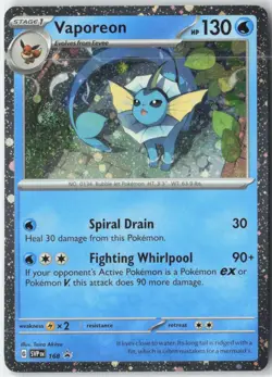 Vaporeon - (Cosmos Holo) Promo SV: Scarlet & Violet Promo Cards 168 NM - Image 1
