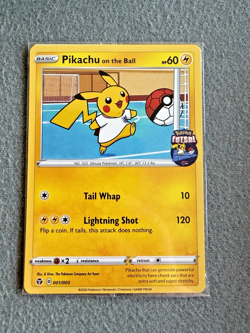 Pikachu On The Ball Promo SEALED 001/005 2020 Pokemon Card - Image 1
