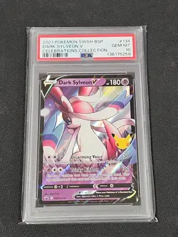 Dark Sylveon V SWSH134 SWSH: Sword & Shield Promo Cards Holo PSA 10 - Image 1