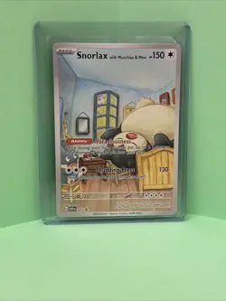 Snorlax with Munchlax & Mew Pokemon x Van Gogh ACG Art Promo Card - NM. - Image 1