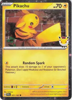 Pikachu - (Cosmo Holo) Promo Miscellaneous Cards & Products 051/162 NM - Image 1