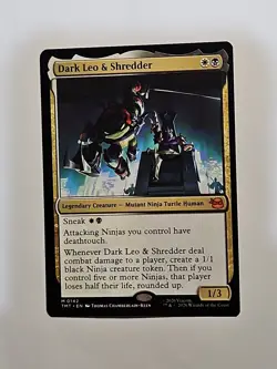 MTG, Dark Leo & Shredder 142 NM TMNT TMT Teenage Mutant Ninja Turtles Regular - Image 1