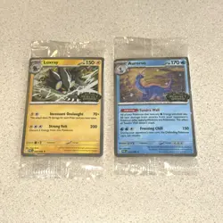 Aurorus + Luxray Cosmo SEALED Pokemon Perfect Order Stamped Promo Holo 024/028 - Image 1