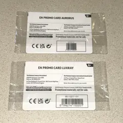 Aurorus + Luxray Cosmo SEALED Pokemon Perfect Order Stamped Promo Holo 024/028 - Image 2