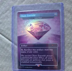 MTG Sonic x Secret Lair Chaos Emerald (Lotus Petal) Purple 7034 - Foil - NM - Image 1