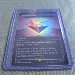 MTG Sonic x Secret Lair Chaos Emerald (Lotus Petal) Purple 7034 - Foil - NM - Image 3
