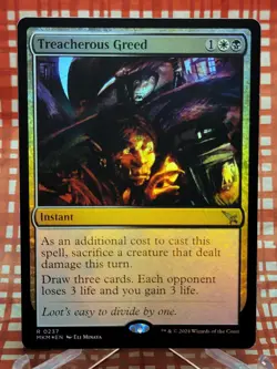 Treacherous Greed Murders at Karlov Manor Foil #237 - Image 1