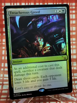 Treacherous Greed Murders at Karlov Manor Foil #237 - Image 2