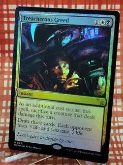 Treacherous Greed Murders at Karlov Manor Foil #237 - Image 3