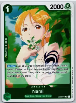 Nami EB02-017 Rare Extra Booster: Anime 25th Collection One Piece NM - Image 1