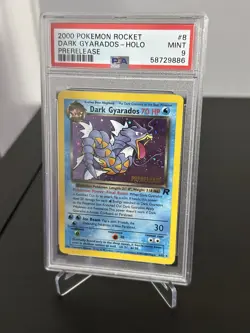 Dark Gyarados Prerelease PSA 9 Rocket Set w/ Swirl Pokemon Card - Image 3