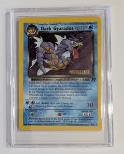 Vintage Dark Gyarados Holo Team Rocket 8/82 Prerelease Pokemon Card 2000 - Image 1
