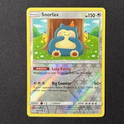 Snorlax Reverse Holo 158/214 Unbroken Bonds Pokemon Card - Image 2