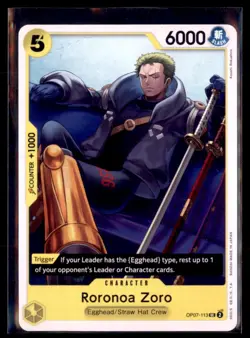 One Piece 500 Years in the Future OP07-113 Roronoa Zoro 2 card lot - Image 1