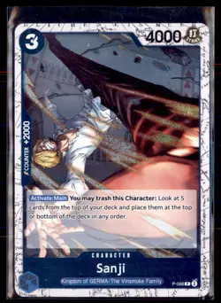 One Piece Promo P-068 Sanji The Best- Vol. 2 Pirate Foil 5 card lot - Image 1