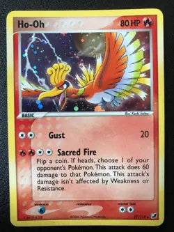 Ho-Oh 27/115 EX Unseen Forces set Pokemon holo rare card MP - Image 1