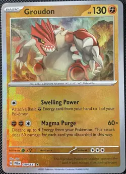 Groudon (Poke Ball Pattern) 049/131 Sv: Prismatic Evolutions Holo - Pokemon Card - Image 1
