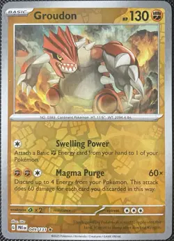Groudon 049/131 Sv: Prismatic Evolutions Reverse Holo - Pokemon Card - Image 1