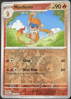 Monferno 032/167 Sv06: Twilight Masquerade Reverse Holo - Pokemon Card - Image 1