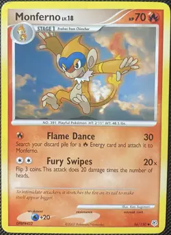 Monferno 56/130 Diamond and Pearl Regular - Pokemon Card - Image 1