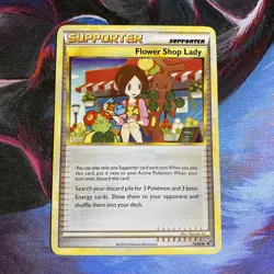 Pokemon Card HeartGold SoulSilver Undaunted 74/90 Flower Shop Lady - Image 1