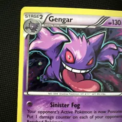 Pokemon Gengar Holo Rare Card 60/162 XY Breakthrough 2015 LP - Image 3