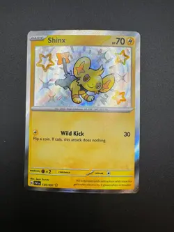 Pokemon TCG Shinx Card SV Paldean Fates Holo Shiny 135/091 - Image 3